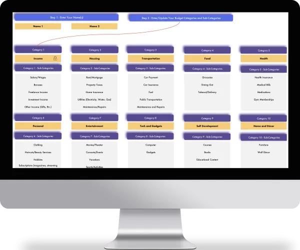 Shared Expense Tracker Spreadsheet iMacSetup