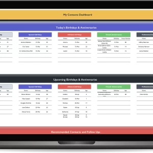 Excel Contact Management System - Macbook