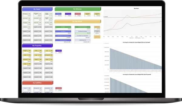 The Personalized Net Worth Calculator - MacBook