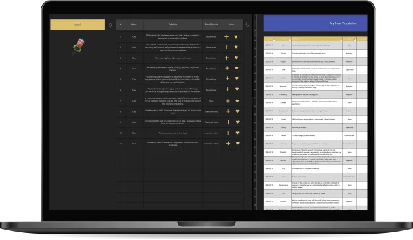 The Vocabulary Tracking System