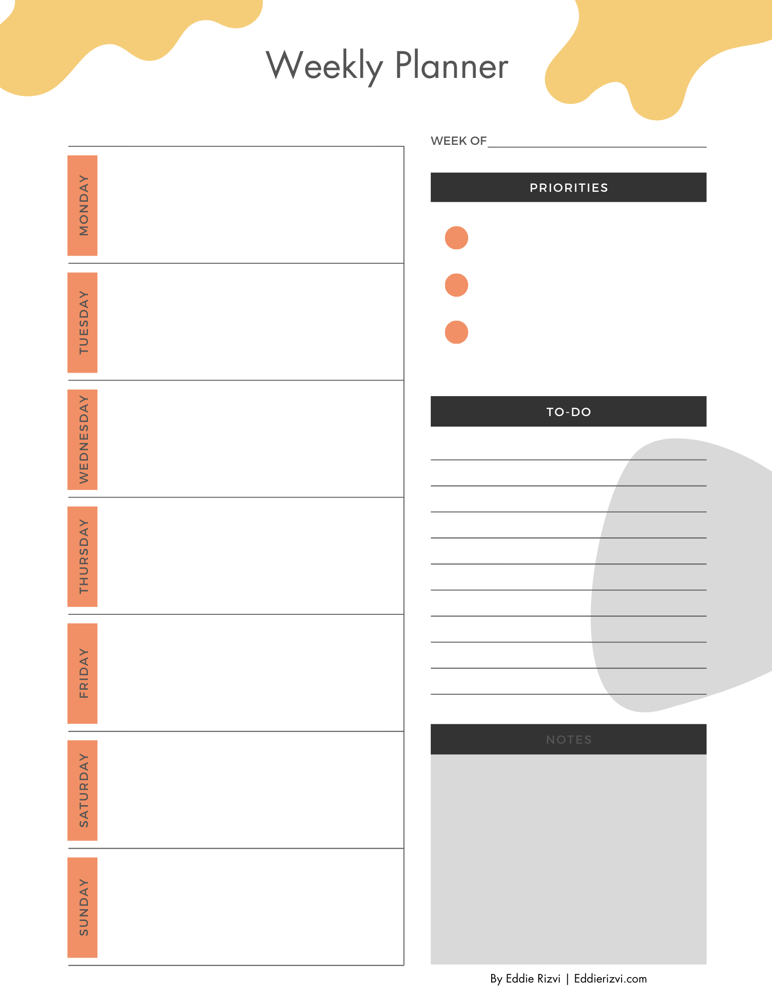 017 - Simple Weekly Planner v1