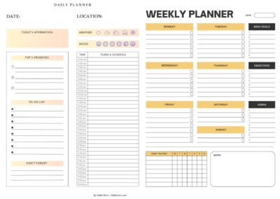 The Simple Daily & Weekly Planner