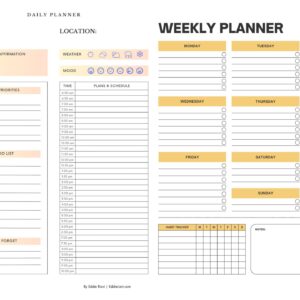 Simple Daily and Weekly Planner