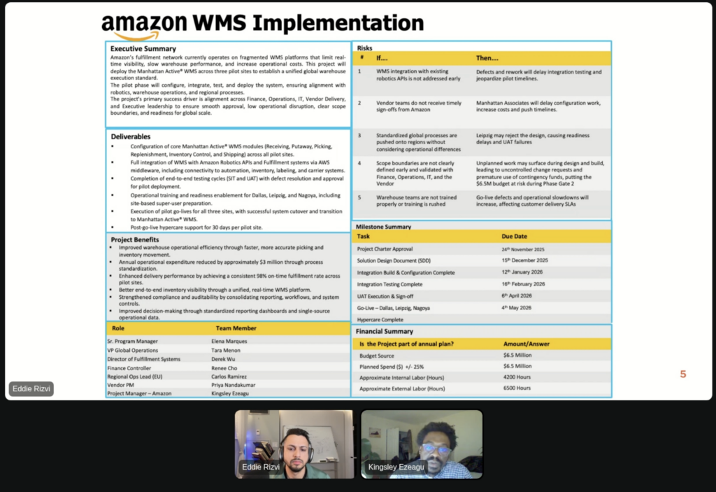 Amazon Warehouse Implementation