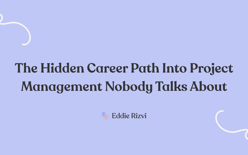the hidden career path into project management new